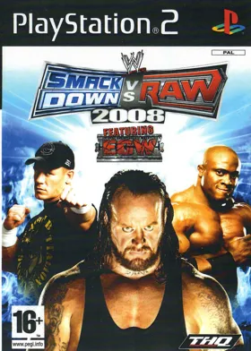 WWE SmackDown vs. Raw 2008 box cover front